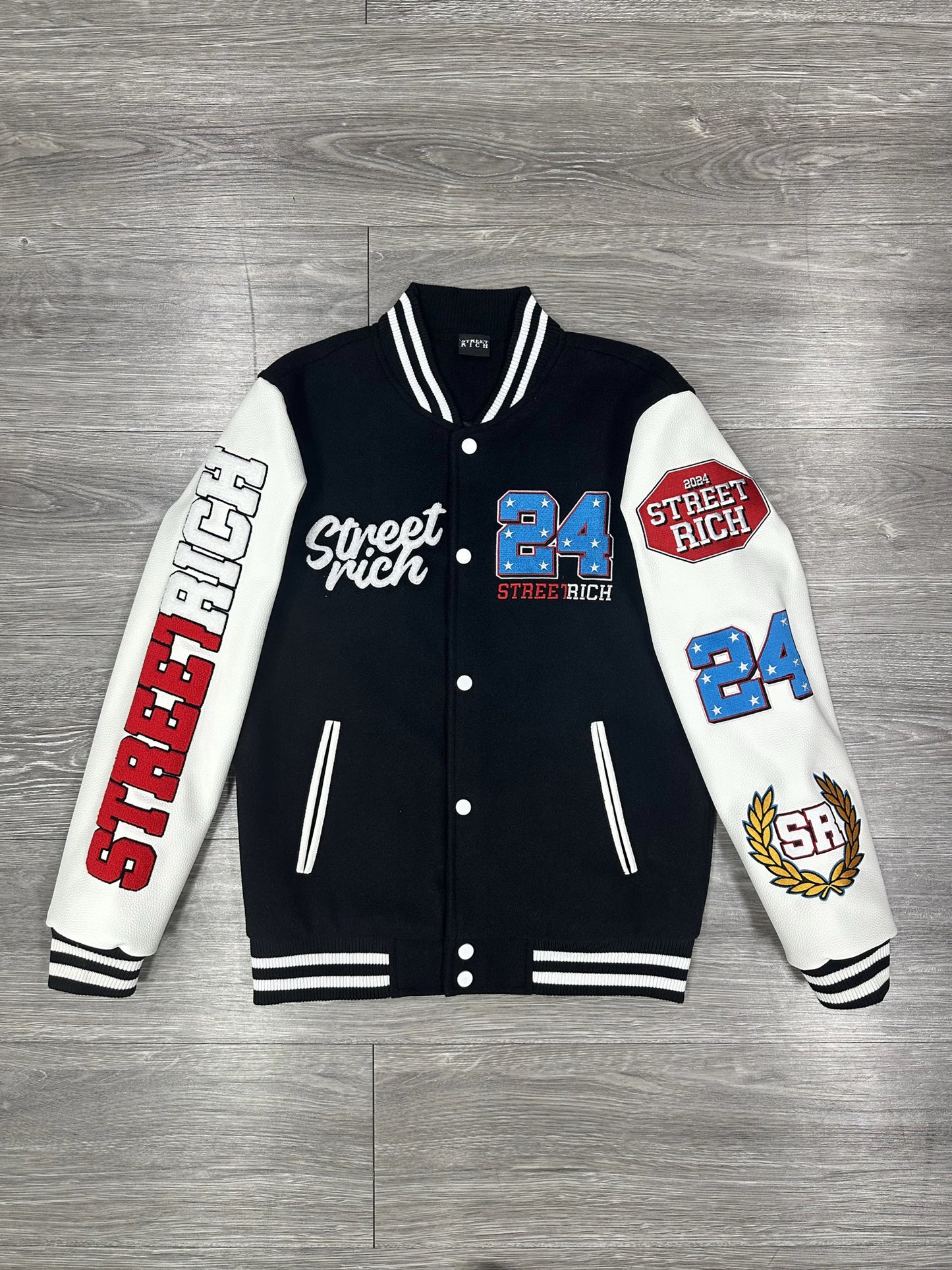 Street Rich 24 Varsity jacket