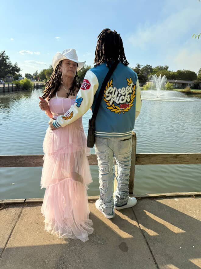 Street Rich 24 Varsity jacket (Blue)