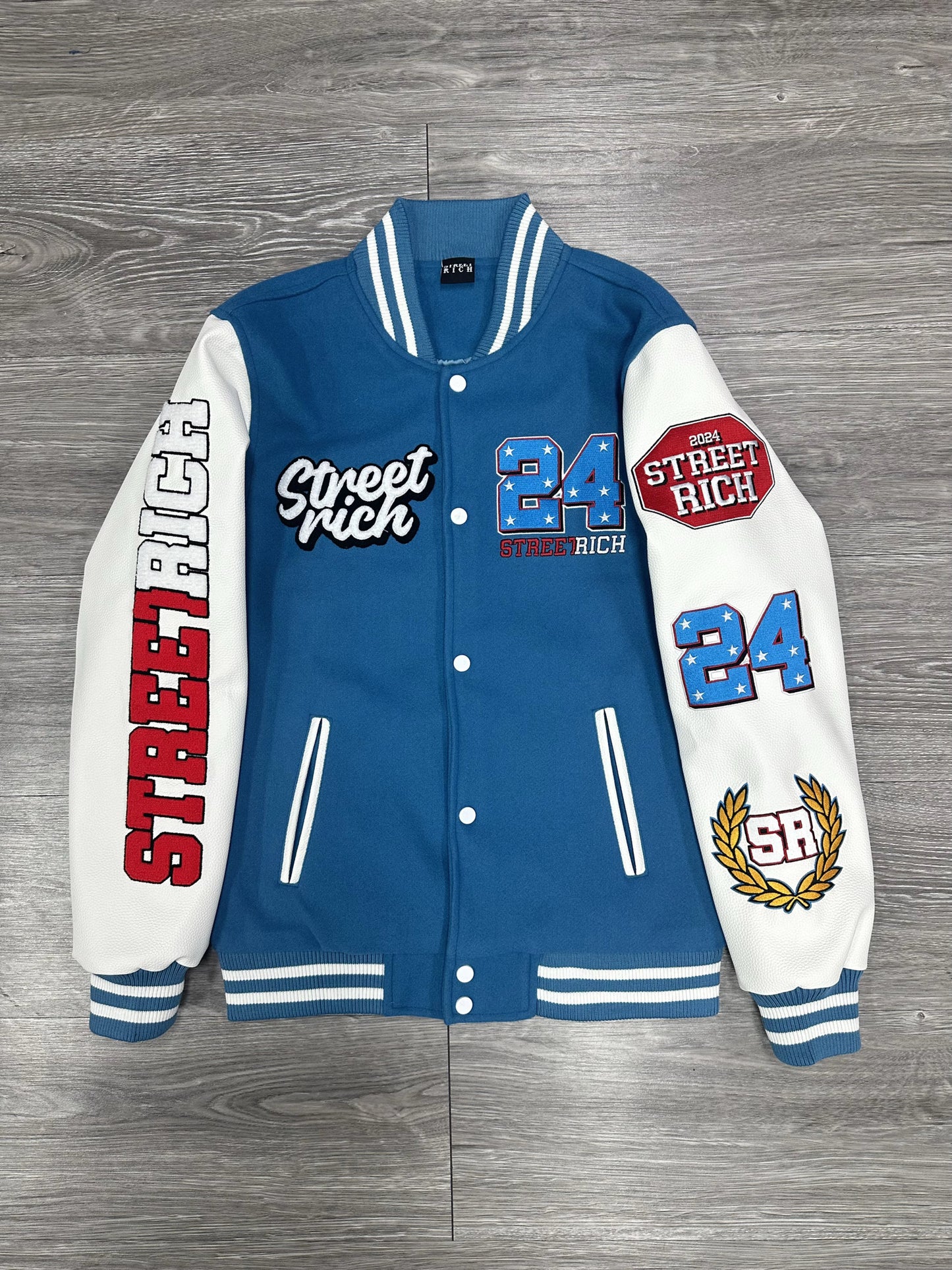 Street Rich 24 Varsity jacket