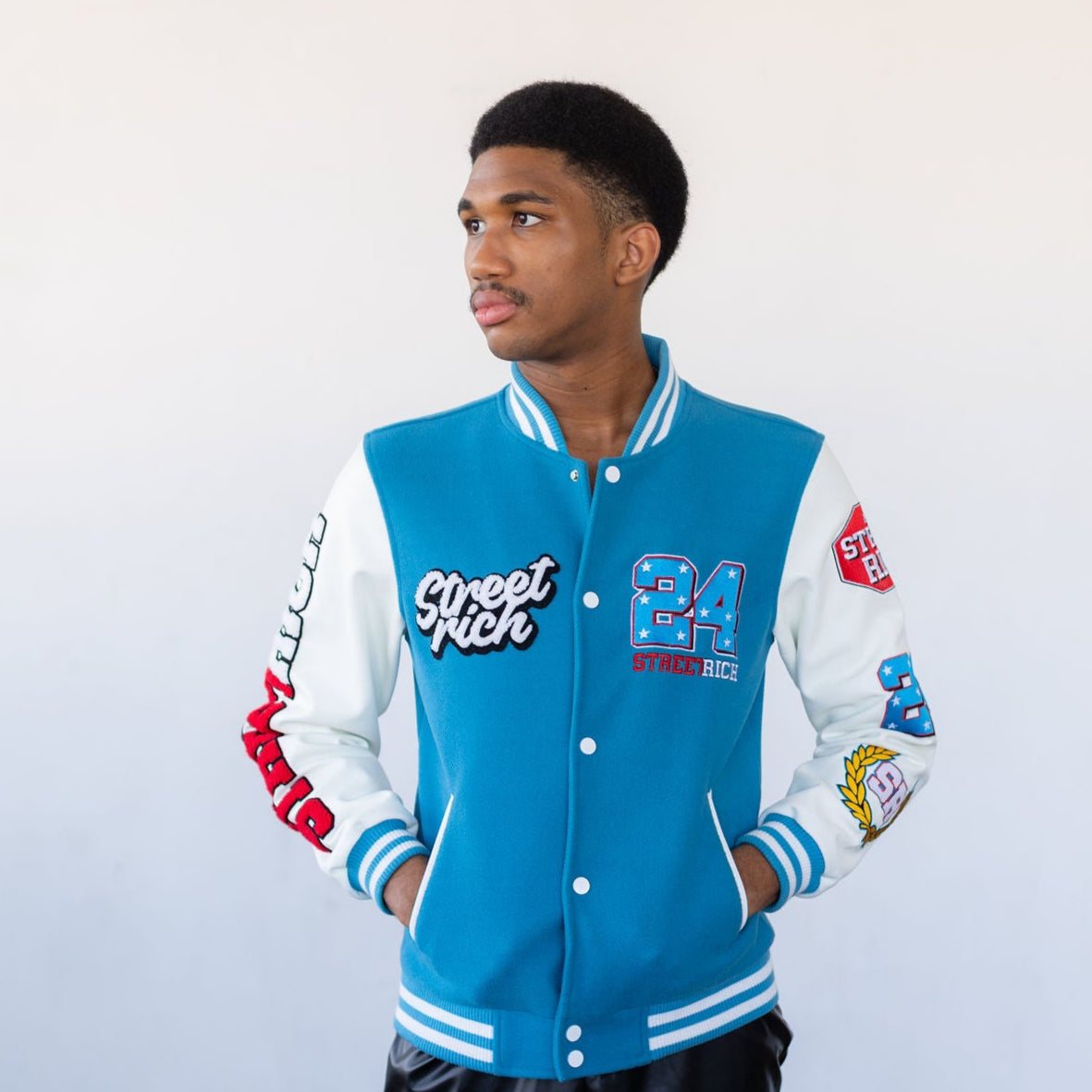 Street Rich 24 Varsity jacket